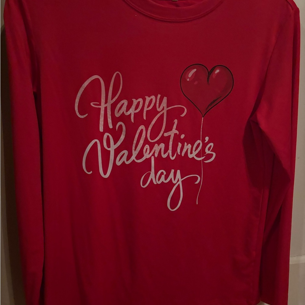 Red Valentine's Day Long Sleeve Shirt